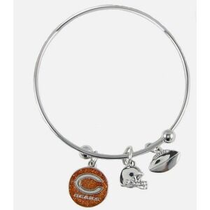 NFL Chicago Bears NWT Charm Bangle Bracelet Fashion Jewelry Gift Hypoallergenic